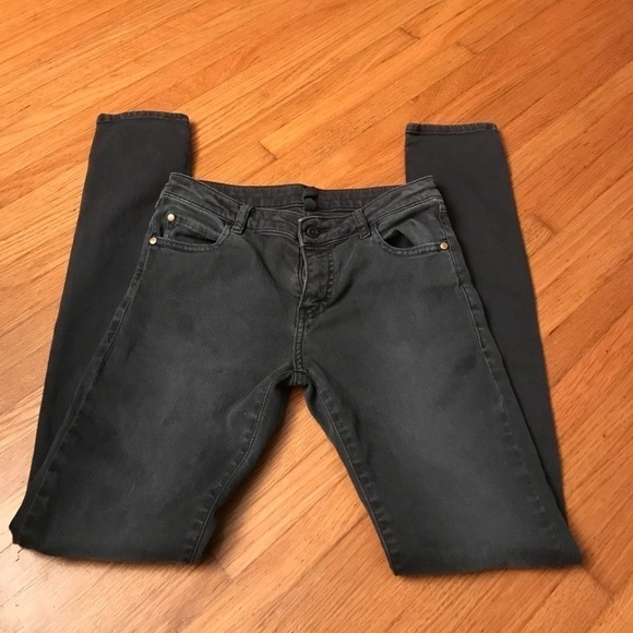 Acquaverde size 27 Black Chic & Casual Skinny Jeans Slim Y2K Rock n Roll Preppy - Picture 1 of 8